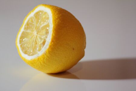 my lemon in the morning sunの写真素材