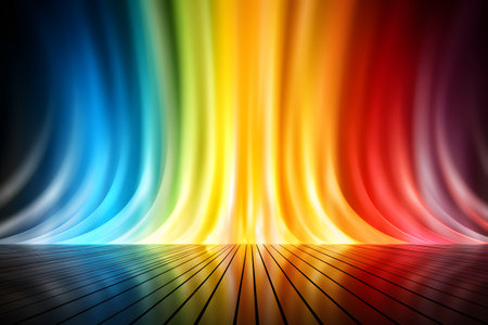 Abstract gradient background with bright neon colorsの素材