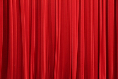 The red curtainの写真素材