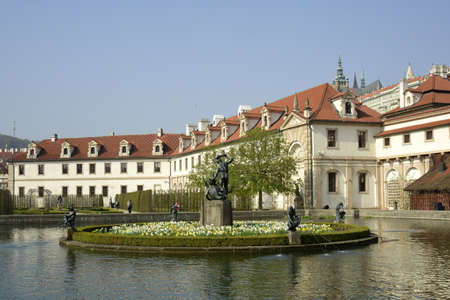Waldstein Palace, Fontain of Hercules in Pragueのeditorial素材