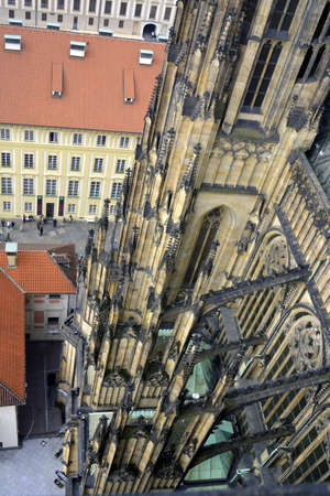 Prague, Czech Republic.  St Vitus Cathedralの写真素材