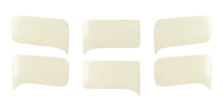 Empty Thought Bubbles and Dialog Clouds for Chat and Communication in Social Media Marketing. Speech...