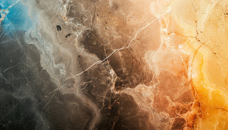 Marble stone rough background texture. Abstract background with rich luxury marble natural stone surface with a gradient of earthy tones and veinsの写真素材