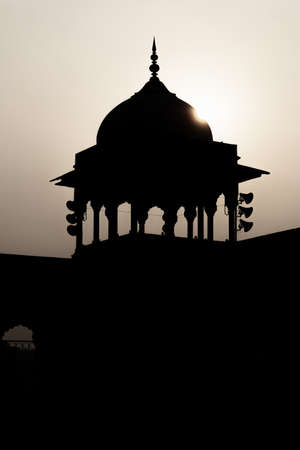 Jama Majid, Old Delhi - one of the largest mosque of India built by Mughal Emperor Shah Jahanの写真素材