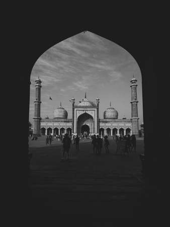 Jama Majid, Old Delhi - one of the largest mosque of India built by Mughal Emperor Shah Jahanのeditorial素材