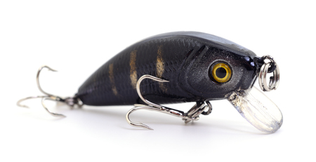 Bait for fishing - wobbler isolated on white background.の写真素材