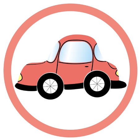 stop car signのイラスト素材