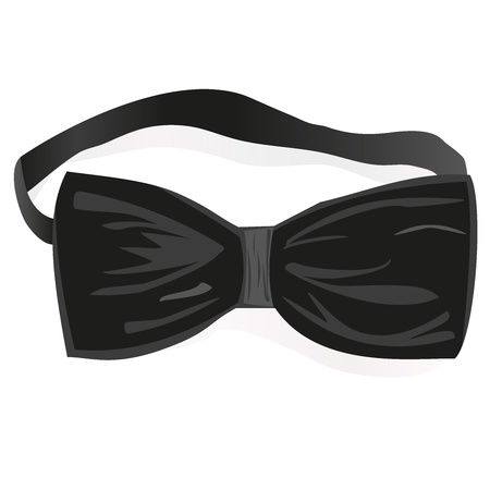 bow-tie, black, illustrationのイラスト素材