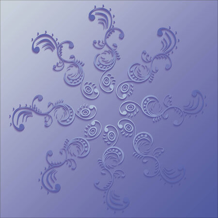 purple snowflake. vector illustration.のイラスト素材