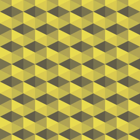 seamless geometric pattern, dark black and yellow vector illustrationのイラスト素材