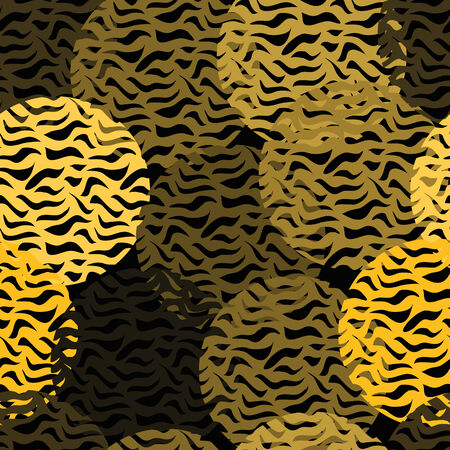 vector background, seamless pattern with yellow elements, geometric design, vector illustrationのイラスト素材