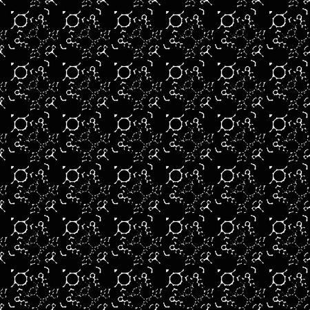 vector background, seamless pattern with  white and black elements, geometric design, vector...