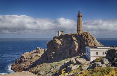 Lighthouse on the coast of Finisterreの写真素材