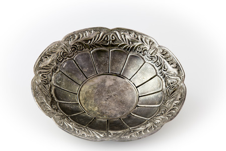 silver plateの写真素材