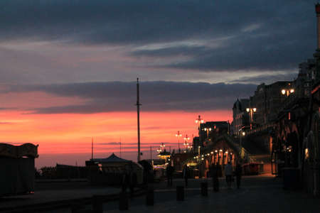 sunset view in Londonの写真素材