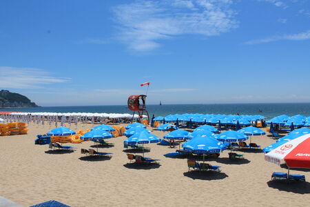 beachside of Busan, Koreaのeditorial素材