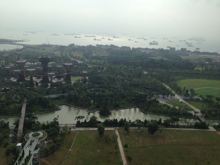 View of garden by the bayの素材