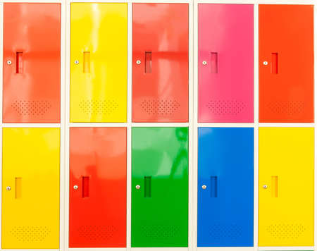 Colorful lockerの写真素材