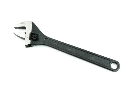 Wrench black on the white background