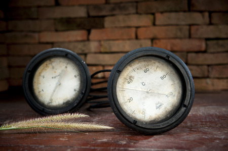 Still life with performance meterの写真素材