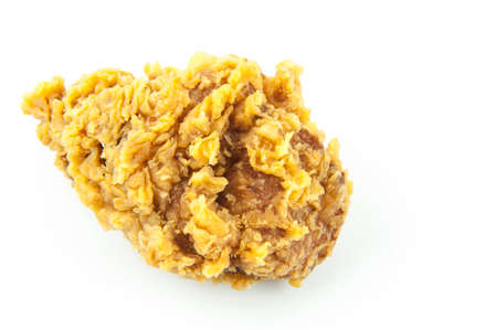 fried chicken on the white background
