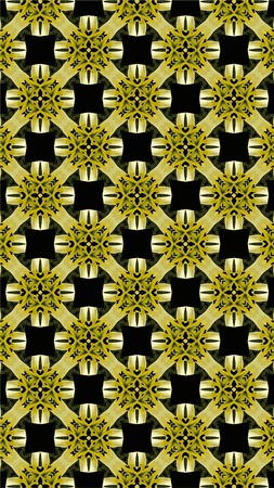 Ornate geometric pattern and abstract multicolored background
