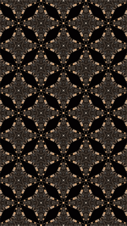 Ornate geometric pattern and abstract multicolored background
