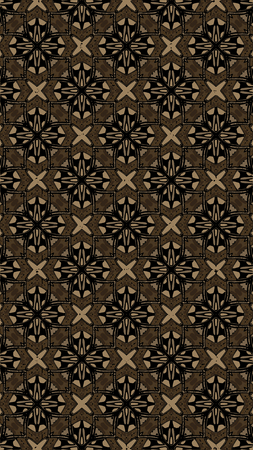 Ornate geometric pattern and abstract colored backgroundの写真素材