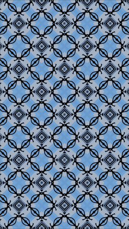 Ornate geometric pattern and abstract colored background