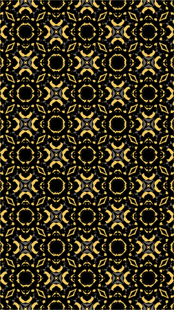 Ornate geometric pattern and abstract colored background
