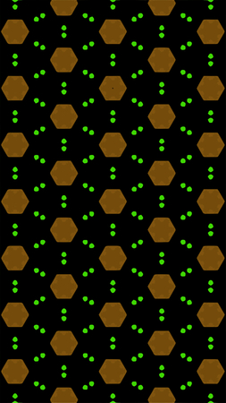 Ornate geometric pattern and abstract multicolored background