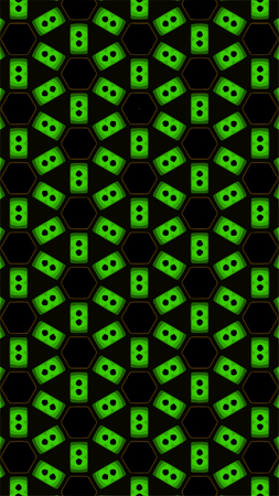 Ornate geometric pattern and abstract multicolored background