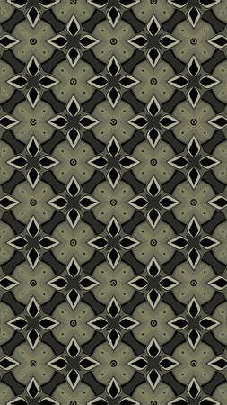 Ornate geometric pattern and abstract multicolored background