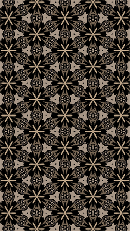 Ornate geometric pattern and abstract multicolored background