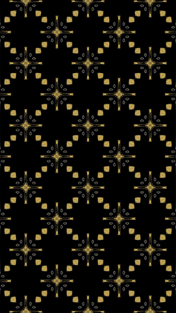 Ornate geometric pattern and abstract multicolored background