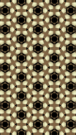 Ornate geometric pattern and abstract multicolored background