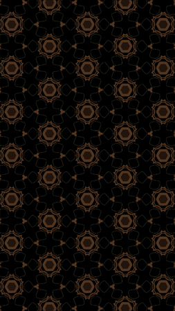 Ornate geometric pattern and abstract multicolored background