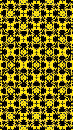 Ornate geometric pattern and abstract multicolored background