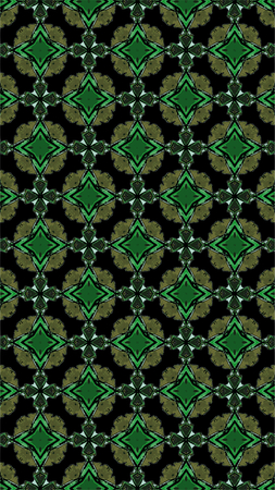 Ornate geometric pattern and abstract multicolored background