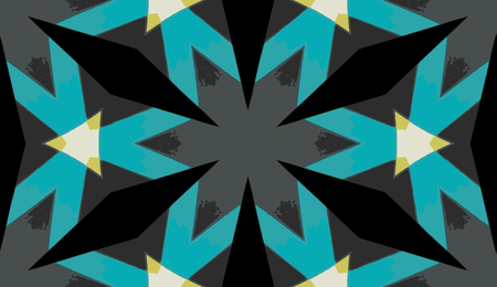 Pattern tile, ornate geometric pattern and abstract colored backgroundの写真素材
