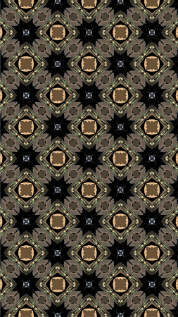 Ornate geometric pattern and abstract multicolored background
