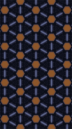 Ornate geometric pattern and abstract multicolored background