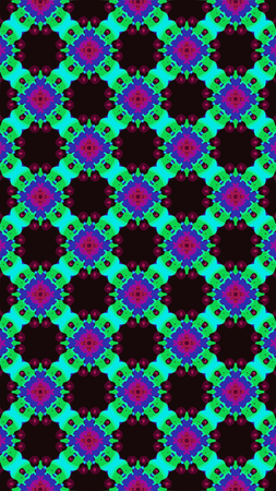 Ornate geometric pattern and abstract multicolored background
