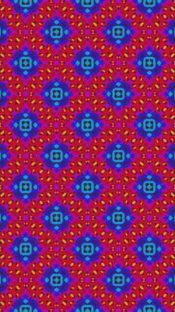 Ornate geometric pattern and abstract multicolored background