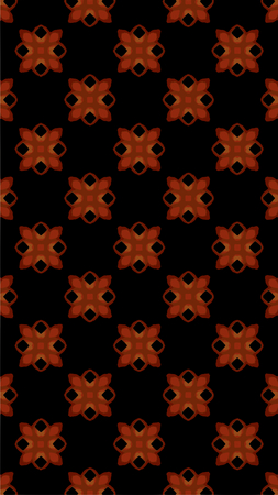 Ornate geometric pattern and abstract multicolored background