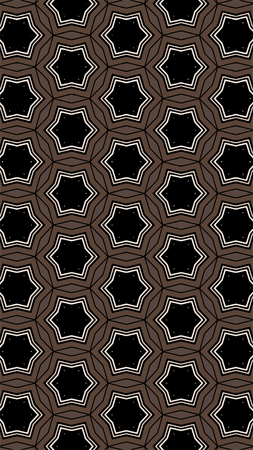 Ornate geometric pattern and abstract multicolored background