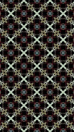 Ornate geometric pattern and abstract multicolored background