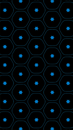 Ornate geometric pattern and abstract multicolored background