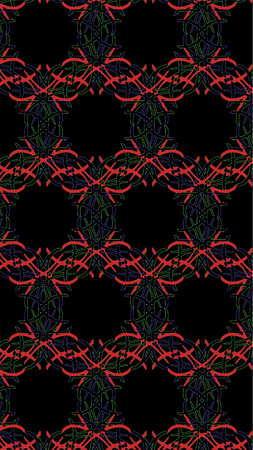 Ornate geometric pattern and abstract colored background