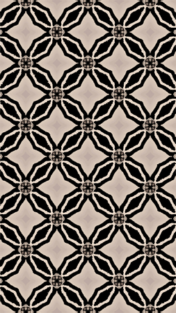 Ornate geometric pattern and abstract multicolored background